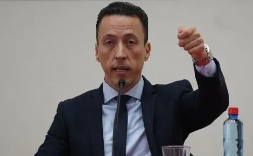 Eduardo Carlezzo, en su conferencia de prensa