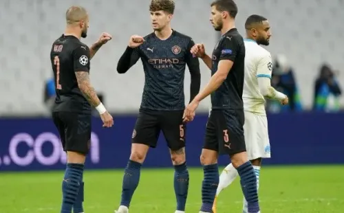 Kyle Walker, John Stones y Rubén Dias