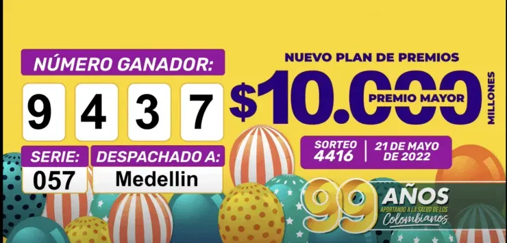 Lotería de Boyacá de HOY sábado 21 de mayo