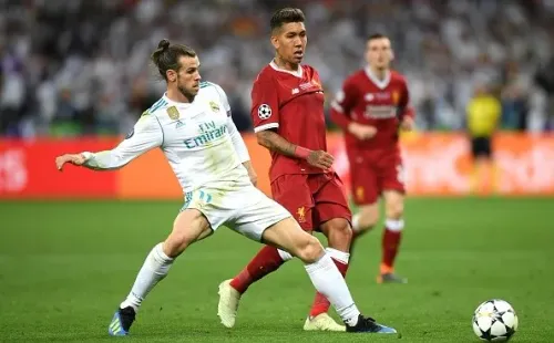 Bale ante Liverpool. Getty.