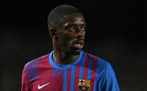 Ousmane Dembélé en Barcelona. Getty.