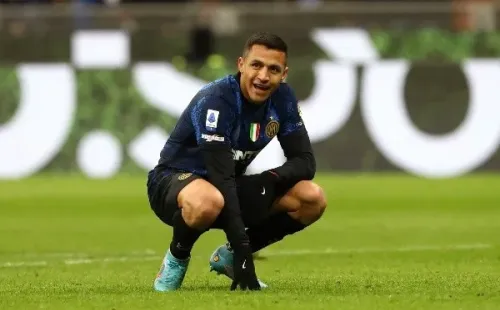 Alexis Sánchez en acción con Inter. Getty.