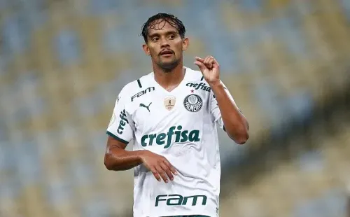 Gustavo Scarpa con Palmeiras. Getty.