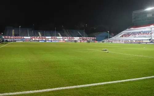 Nacional jugaba en Parque Central ante Plaza Colonia. Getty.