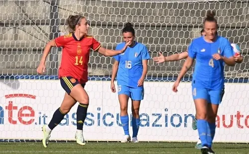 Putellas con España ante Italia. Getty.