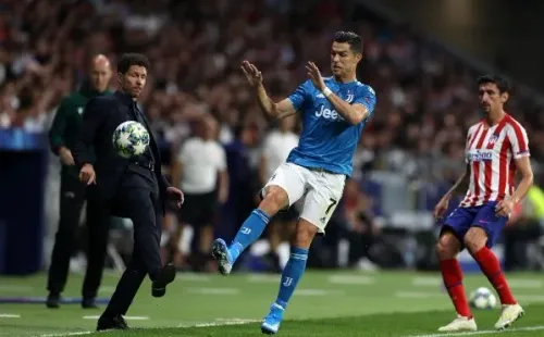 Diego Simeone y Cristiano Ronaldo: Getty