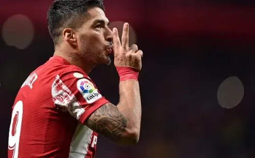 Luis Suárez en acción con Atlético de Madrid. Getty.