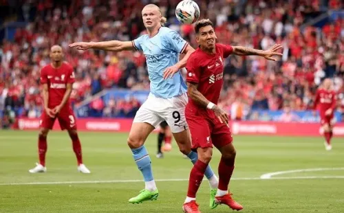 Acción entre City y Liverpool. Getty.