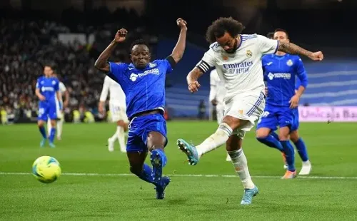 Marcelo en acción con Real Madrid. Getty.