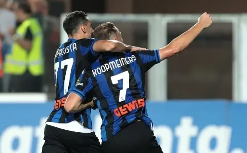 Atalanta en festejo de gol. Getty.