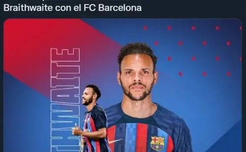 Barcelona anunció la rescisión de Braithwaite