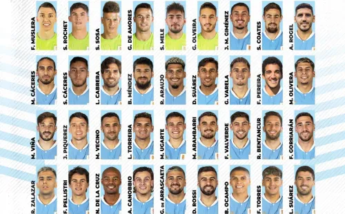 41 reservados de Uruguay. Twitter.
