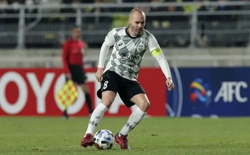 Iniesta con Vissel Kobe. Getty.