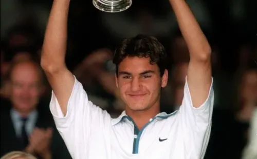 Federer debutó en Gstaad luego de ganar el junior de Wimbledon. (Getty)