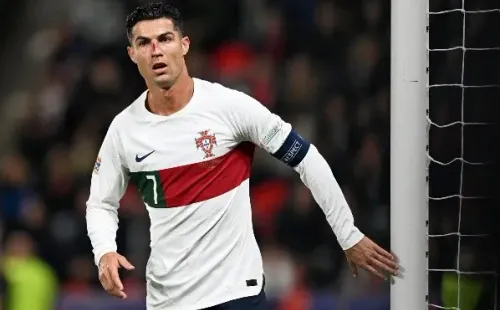 Cristiano Ronaldo sufrió una herida en el rostro en la victoria de Portugal ante República Checa (Foto: Getty Images)