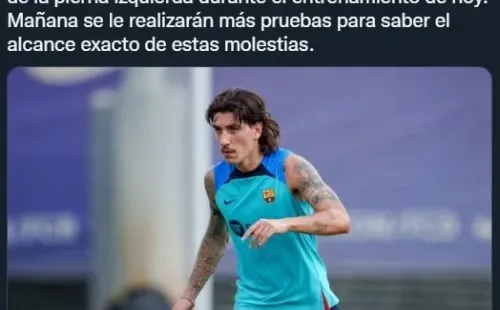 El parte médico de Bellerín en Barcelona