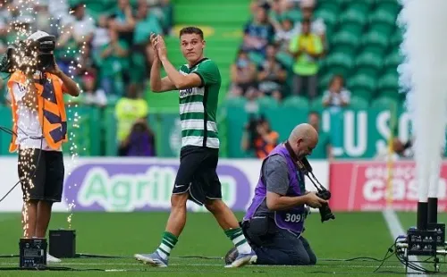 Manuel Ugarte con Sporting CP. Getty.