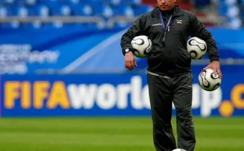 Suárez con Ecuador en 2006. Getty.