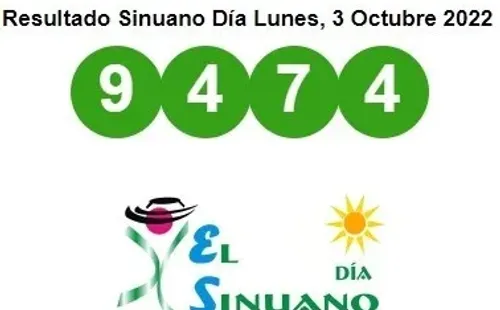 Resultado del Sinuano Día.