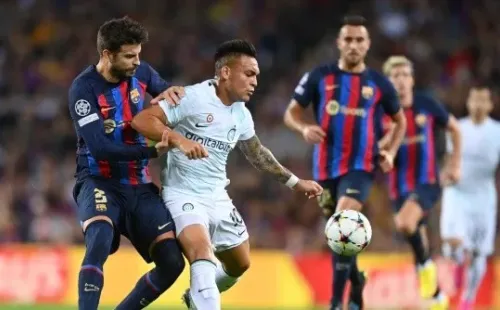 Gerard Piqué tuvo un partido para el olvido ante Inter