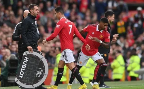 Cristiano deja el campo (Getty)