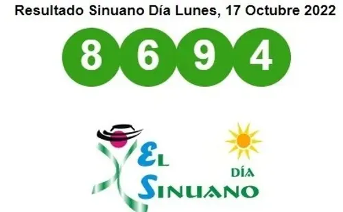 Resultado del Sinuano Día.