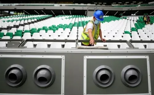 Estos propulsores generarán aire frío en todo el Khalifa International Stadium (Getty Images)