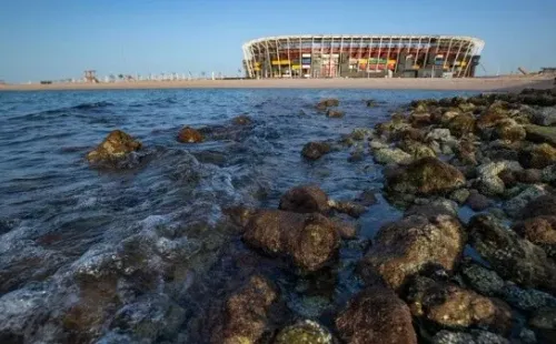 El Estadio 974 se ubica sobre el mar y, por su particular construcción, no cuenta con aire acondicionado (Getty Images)