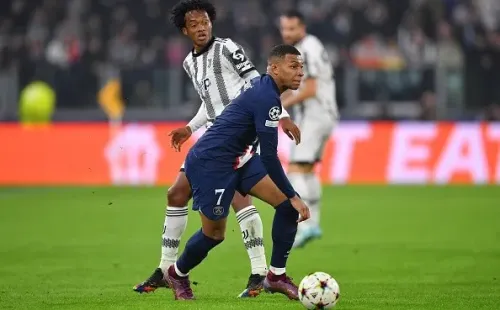 Mbappé en acción ante Juventus. Getty.