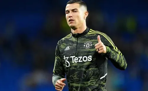 Cristiano Ronaldo con Manchester United. Getty.