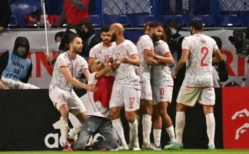 La selección de Túnez, en su último partido