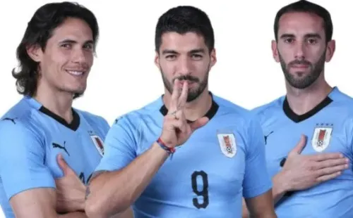 Luis Suárez, Edinson Cavani y Diego Godín: Getty