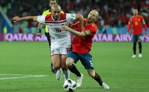 Partido entre ambas selecciones en Rusia 2018. Getty.