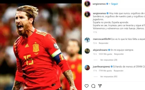 Fuente: Instagram Oficial Sergio Ramos (sergioramos)