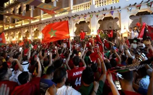 Los fanáticos marroquíes coparon Qatar, con su color y alegría (Getty Images)