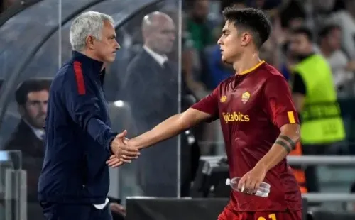 Mourinho y Dybala, en Roma
