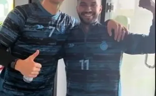 Cristiano Ronaldo entrenó con un compañero en la mañana de este sábado