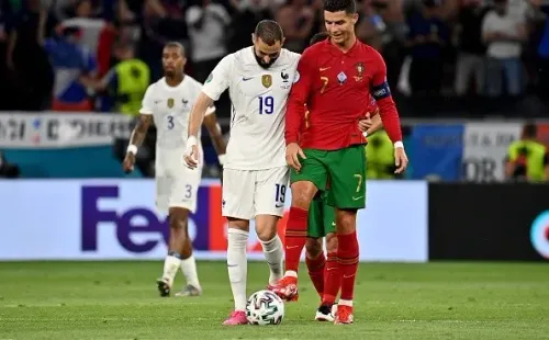Los dos cracks, pero en ambiente de selección. Getty.