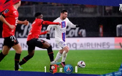 Lionel Messi fue parte del PSG 0 Rennes 1.