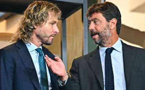 Pavel Nedved junto a Andrea Agnelli. Ambos debieron dejar sus cargos en la Juventus.