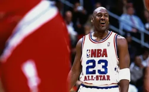 Michael Jordan también tuvo su despedida formal en el All Star Game (Getty Images)