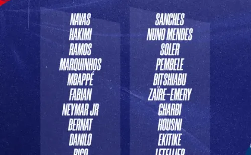 Convocados del PSG para el partido con el Pays de Cassel.