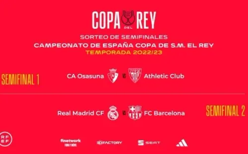 Los cruces de la Semifinal de la Copa del Rey.