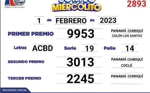 Premio mayor del Miercolito.