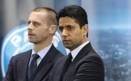 Nasser Al-Khelaifi y Aleksander Ceferin: Getty