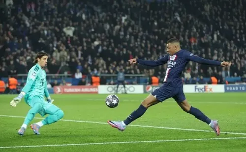 Acción de gol de Mbappé. Getty.
