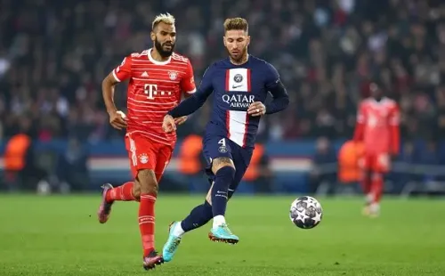 Ramos en juego con PSG. Getty.