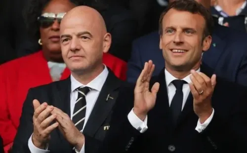 Gianni Infantino y Emmanuel Macron: Getty