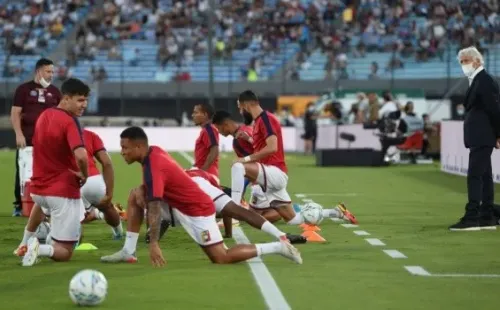 José Néstor Pékerman y sus jugadores: Getty