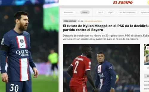 Lionel Messi y Kylian Mbappé: Getty